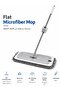 Flat Microfiber Mop 360 Rotating | Wet And Dry Floor Cleaning Mop | Foldable Mop With Microfiber Pad For Home Dorm Kitchen Bathroom