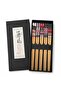 5 Pairs Japanese Style Wooden Chopsticks Set with Non-Slip Tips Cat Pattern Chopstik Set with Box