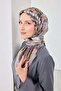 Velora Scarf Illustration Art Dark Gray - 4