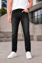 Men's Black Stone Slim Fit Stretch Fabric Jean Trousers - 2