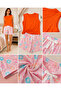 Women's Sleeveless Viscose Fabric Pajama Set with Bermuda Shorts - 4