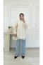Molly Nelly Women's Gathered Sleeve Lined Voile Shirt - 3