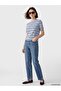 Lcw Modest Blue Crew Neck Striped Women's Knitwear Sweater - 2