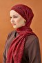 Riva Shawl Tencel Secret Garden Burgundy - 3