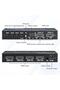 محول HDMI 2X4 MATRIX SWITCH بدقة 4K وتردد 60 هرتز، 2 مدخل و4 مخارج، مخرج بصري وصوت 3.5 ملم - 4