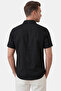 Black Flamed Linen Men's Shirt – Summer 100% Cotton Relaxed Fit 2602652 - 5