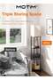 Floor Lamp with Shelves 3-Tier Modern Square Floor Standing Lamp with 3 Color Temperature Bulb - 4