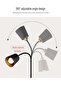 Modern 135cm Floor Lamp, Adjustable Neck, 12W Smart LED with App & Remote, Dimmable Reading Light, UK Plug for Living Room & Bedroom - 4