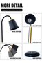 Adjustable Floor Lamp,Gooseneck Floor Lamp Industrial Adjustable Height Bendable Small Floor Corner Lamp with 12W Blub,3 Color Temperature(Black) - 5