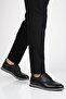 Black Genuine Leather (Large Size) Men's Casual Shoes