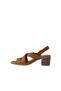 Women's Heeled Sandals with Buckle - 4