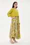 Pistachio Green Italian Floral Patterned Varev Cut Knitwear and Lined Suspender Dress 2-Piece Suit Size 38 - 42 - 5