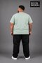 Süperlife Large Size Men's V-Neck Cotton Basic T-Shirt Navy Blue 3Xl-6Xl Spr26Bts509 - 3