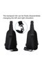 Sling Crossbody Bag Small Shoulder Backpack for Men Waterproof Slim Chest Bags Casual Daypack for Travel Cycling - 6