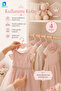 Princess Clothes Hanger 4-Piece Plastic Baby and Children's Clothes Hanger Closet Organizer 30X16 cm - 3