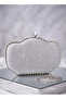 Women's Metallic Hard-Shell Clutch Bag