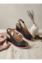 - Genuine Leather Women's Wedge Heel Sandals