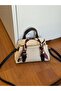 Mini Size Women's Hand and Shoulder Bag with Scarf Detail - 4