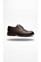 Genuine Leather Classic Men's Shoes Dark Brown - 2