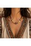 Soraya Bohemian Natural Stone Bead Necklace Handmade Elegant Women's Necklace
