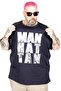 Mode XL Large Size T-Shirt with Bis Collar Manhattan U26118 Dark Blue - 4