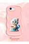 iPhone 8 Compatible Case Camera Protector Pink Silicone Couple Phone Case Cat Pattern - 2