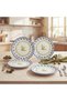 Olive Branch 19 cm Set of 4 Porcelain Cake Plates