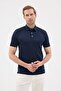 Polo Collar 100% Mercerized Cotton Men's T-Shirt - 4