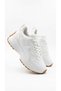 Opal Women's Thick Sole Heel Detailed Lace-Up Leather Detailed Orthopedic Sneaker 4 cm - 6