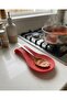 Edl Shop Silicone Spoon Rest, Horizontal Spoon Holder – Suitable for Countertop Use, Lightweight and Practical (Red)