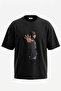 50 Cent_19 Design Printed Unisex Oversize Black Tshirt