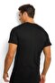 Jiber 111 Men's 100% Cotton Black Crew Neck Half Sleeve T-Shirt Undershirt - 3