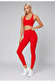 Women's Bustier Leggings Set - Cross Back Detail & Adjustable Straps & Support Seamless 18001830t
