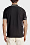Half Zipper Honeycomb Knit Rayon Short Sleeve Polo Collar Sweater Men's Polo Collar Sweater Bbss - 2