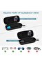 Double Eyeglass Case, Hard Shell Dual Glasses Storage Box, Travel Sunglass Organizer with Zipper and Metal Hook - 4