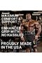 Sports Model 1000LLS Leather Weight Lifting Straps - 2