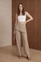 My Fashion High Waist Wide Leg Crepe Trousers - 4