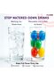 Reusable Ice Cubes for Drinks, Various Shapes, BPA-Free Plastic, Refreezable, Washable, Non-Diluting, Assorted Colors, Pack of 20 (Football – Assorted Colors) - 2