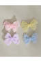 Girls Assorted Bow Hair Clip 3 Piece Set