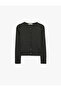 Slim Fit Long Sleeve Crew Neck Buttoned Knitwear Cardigan - 5