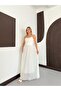 Women's White Strappy Tulle Dress - 5