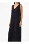 Aydan Muslin Dress – V-Neck with Pockets, Comfortable Fit, Long Women's Dress - 2