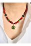 Natural Stone Design Flower Necklace 47 cm - 2