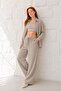 Muslin Shirt, Crop Top and Pants Three-Piece Set - 2