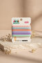 Jumei Soft Textured Hair Elastic Set in Pastel Colors - Does Not Damage Hair - 5