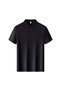 Arw86286 Seri̇ntutan--High Quality Snap Fastener Polyamide Polo Collar Tshirt