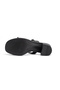 As 109 Double-Strapped Buckle Detailed Genuine Leather Heeled Slippers - 3