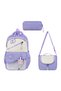 3-Piece Primary School Bag 40*30 cm Lunch Box Pencil Case Orthopedic Girls' Primary School Bag