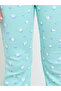 Girls Floral Print Ribbed Leggings - 3