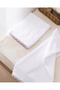 Bastienne 2-Pack 100% Cotton Crochet Hand Towels - White/Lilac - 30X40 cm - 3